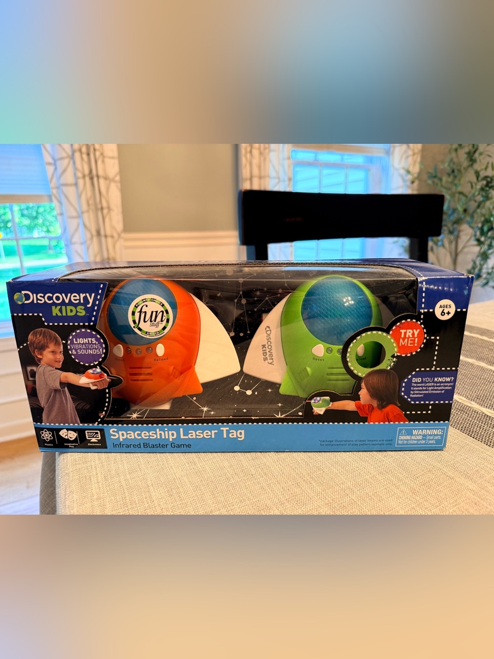 Discovery Spaceship Laser Tag Set - Orange & Green